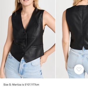 Pistola Black Leather Vest